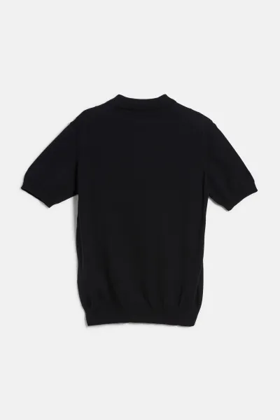 Sveter Woolrich Knitted Polo Melton Blue