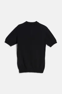 Sveter Woolrich Knitted Polo Melton Blue