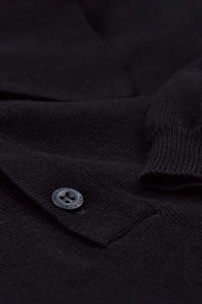 Sveter Woolrich Knitted Polo Melton Blue