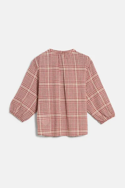 Blúzka Woolrich Gauzy Baloon Sleeves Blouse White Pepper Check