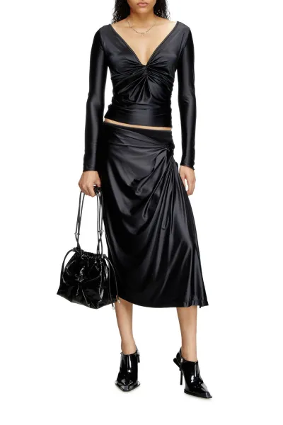 Taška Diesel Scrunch-D Bucket Bags Black