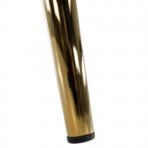 Dizajnové kreslo, sivá Velvet látka/gold chróm-zlatý, OLVEN