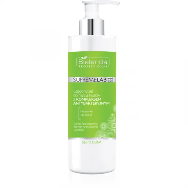 Bielenda Professional Supremelab Sebio Derm jemný čistiaci gél Antibacterial Complex 190 g