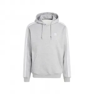 Pánska zateplená mikina s kapucňou ADIDAS ORIGINALS 3-stripes hoody-Grey