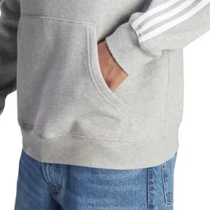 Pánska zateplená mikina s kapucňou ADIDAS ORIGINALS 3-stripes hoody-Grey