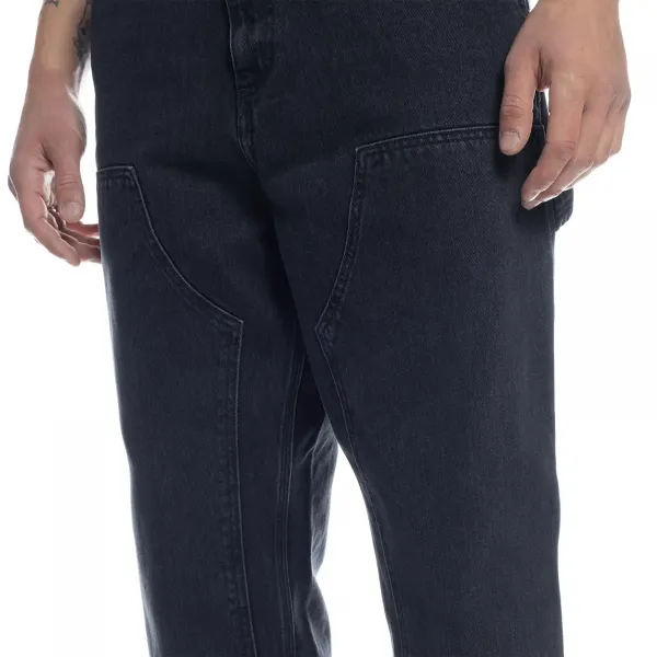 Carhartt WIP Double Knee Pant Stone Washed "Black" (I032699-8906)
