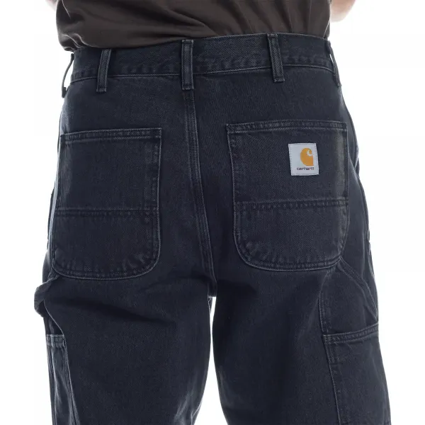 Carhartt WIP Double Knee Pant Stone Washed "Black" (I032699-8906)