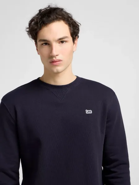 LEE Pánska mikina  PATCH CREW SWS MIDNIGHT NAVY 112121794 Veľkosť: M