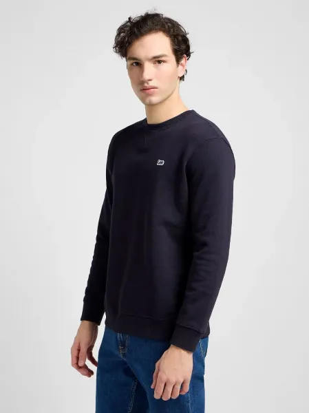 LEE Pánska mikina  PATCH CREW SWS MIDNIGHT NAVY 112121794 Veľkosť: M