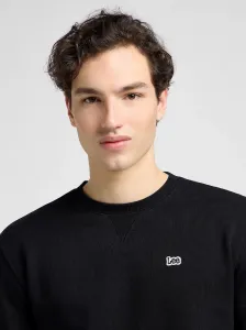 LEE Pánska mikina  PATCH CREW SWS BLACK 112121791 Veľkosť: M
