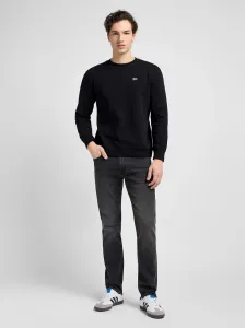 LEE Pánska mikina  PATCH CREW SWS BLACK 112121791 Veľkosť: M