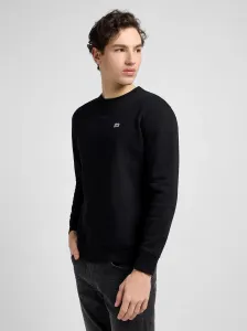 LEE Pánska mikina  PATCH CREW SWS BLACK 112121791 Veľkosť: M