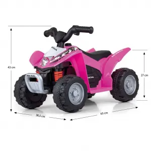 Elektrická štvorkolka Milly Mally Honda ATV ružová