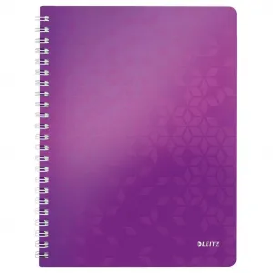 Blok poznámkový štvorčekový Leitz WOW A4 purpurový