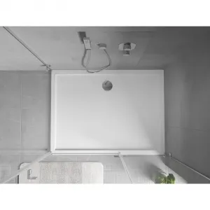 MEXEN - Flow sprchová vanička obdĺžniková slim 80 x 100, biela lesk 46R108010
