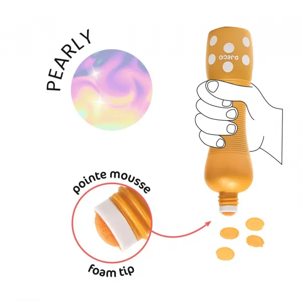 Ergonomické detské fixky - perleťové - 4 ks