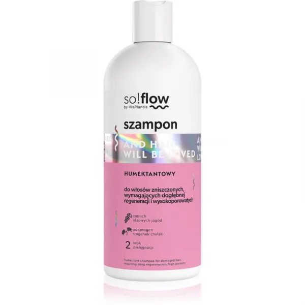 so!flow Damaged Hair Humectant Shampoo posilňujúci šampón pre poškodené vlasy 300 ml