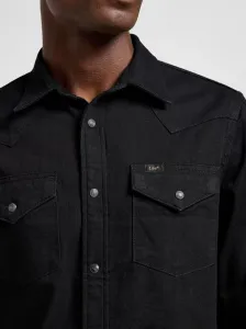 LEE Pánska košeľa  REGULAR WESTERN SHIRT BLACK 112363913 Veľkosť: S