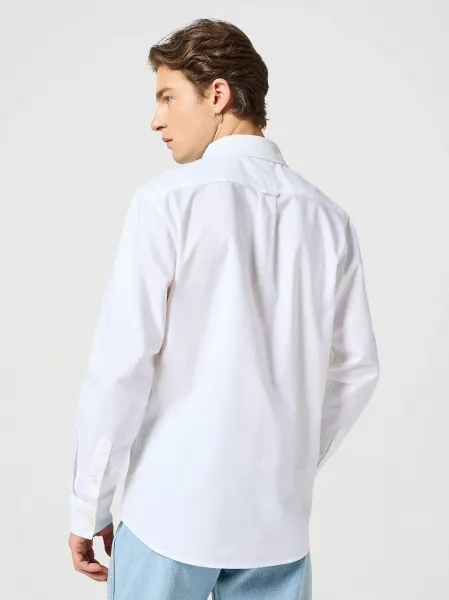WRANGLER Pánska košeľa  LS SHIRT WHITE OXFORD 112350485 Veľkosť: M