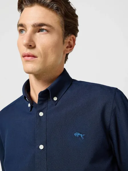 WRANGLER Pánska košeľa  OXFORD SHIRT DARK NAVY 112357241 Veľkosť: S