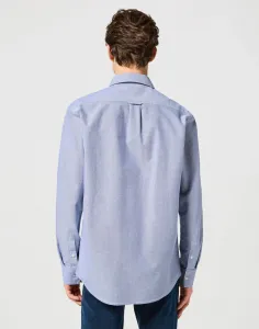 WRANGLER Pánska košeľa  LS SHIRT OXFORD BLUE 112350481 Veľkosť: M