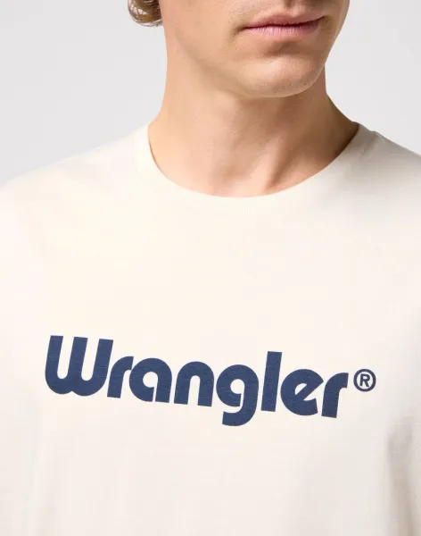 WRANGLER Tričko pre mužov  LOGO TEE WHITE 112350523 Veľkosť: S