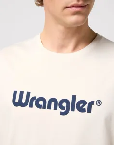 WRANGLER Tričko pre mužov  LOGO TEE WHITE 112350523 Veľkosť: S