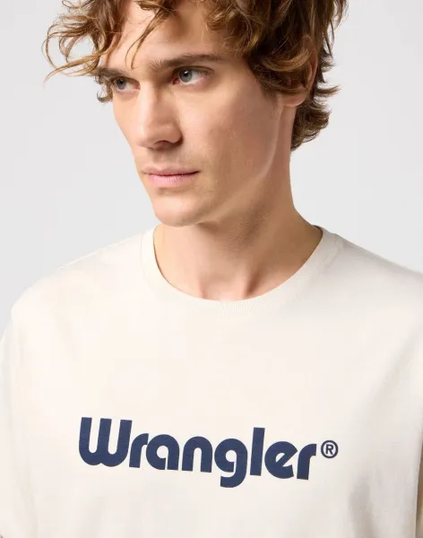 WRANGLER Tričko pre mužov  LOGO TEE WHITE 112350523 Veľkosť: S