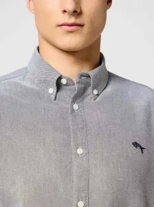 WRANGLER Pánska košeľa  OXFORD SHIRT GREY 112357230 Veľkosť: M