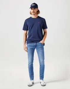 WRANGLER Tričko pre mužov  SIGN OFF TEE NAVY 112350434 Veľkosť: S
