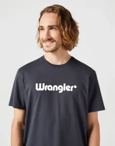 WRANGLER Tričko pre mužov  LOGO TEE BLACK 112350526 Veľkosť: M