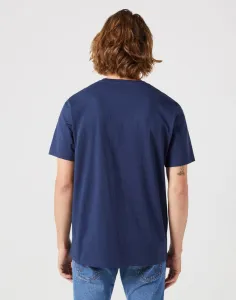 WRANGLER Tričko pre mužov  SIGN OFF TEE NAVY 112350434 Veľkosť: S