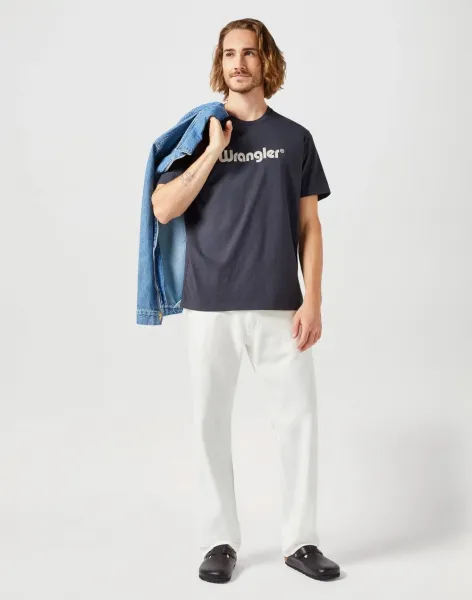WRANGLER Tričko pre mužov  LOGO TEE BLACK 112350526 Veľkosť: M