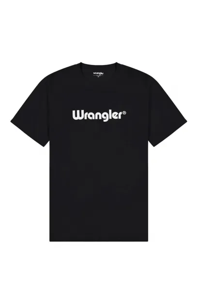 WRANGLER Tričko pre mužov  LOGO TEE BLACK 112350526 Veľkosť: M