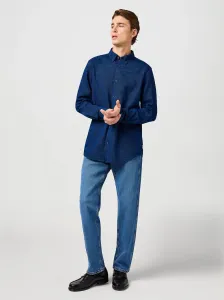 WRANGLER Pánska košeľa  OXFORD SHIRT INDIGO OXFORD 112364234 Veľkosť: M