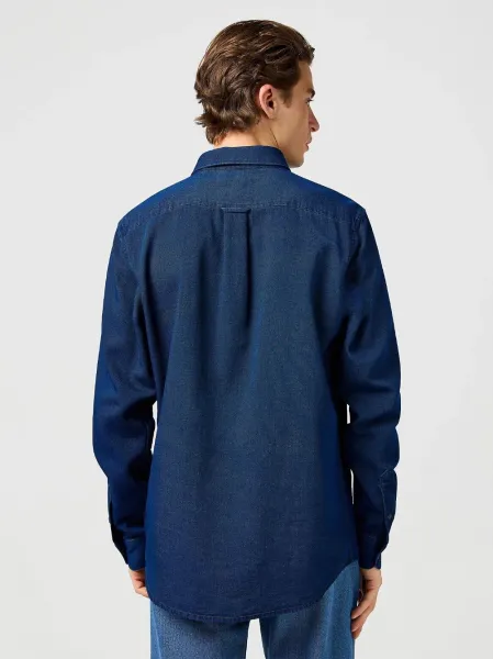 WRANGLER Pánska košeľa  OXFORD SHIRT INDIGO OXFORD 112364234 Veľkosť: M