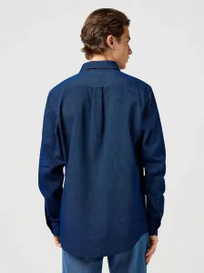 WRANGLER Pánska košeľa  OXFORD SHIRT INDIGO OXFORD 112364234 Veľkosť: M