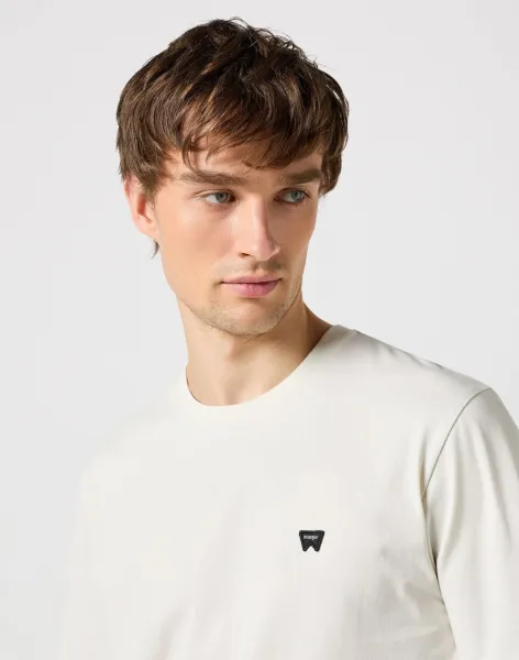 WRANGLER Tričko pre mužov  SIGN OFF TEE VINTAGE WHITE 112351234 Veľkosť: M
