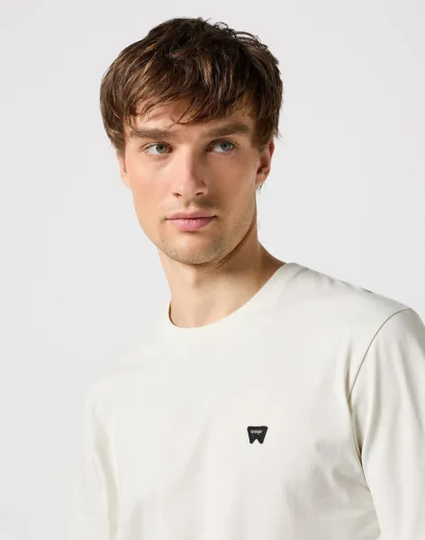 WRANGLER Tričko pre mužov  SIGN OFF TEE VINTAGE WHITE 112351234 Veľkosť: M
