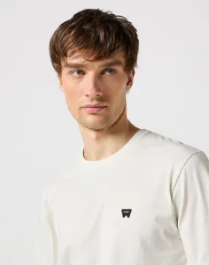 WRANGLER Tričko pre mužov  SIGN OFF TEE VINTAGE WHITE 112351234 Veľkosť: M