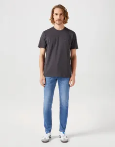 WRANGLER Tričko pre mužov  SIGN OFF TEE FADED BLACK 112351320 Veľkosť: M