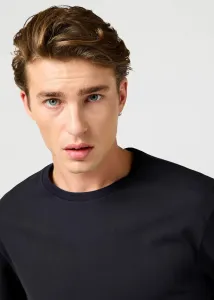 WRANGLER Tričko pre mužov  SS SOLID TEE BLACK 112365120 Veľkosť: M