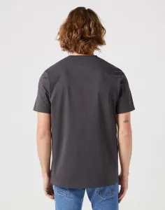 WRANGLER Tričko pre mužov  SIGN OFF TEE FADED BLACK 112351320 Veľkosť: M