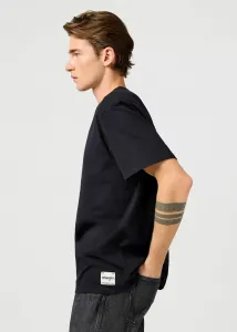 WRANGLER Tričko pre mužov  SS SOLID TEE BLACK 112365120 Veľkosť: M