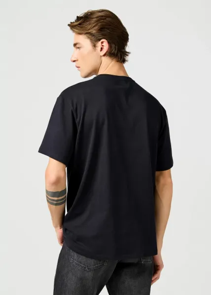 WRANGLER Tričko pre mužov  SS SOLID TEE BLACK 112365120 Veľkosť: M