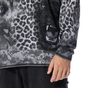 Patta Jungle Knitted Longsleeve T-Shirt "Multi Grayscale" (JUNGLE-KLST-001)
