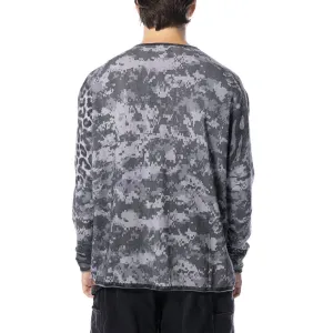 Patta Jungle Knitted Longsleeve T-Shirt "Multi Grayscale" (JUNGLE-KLST-001)