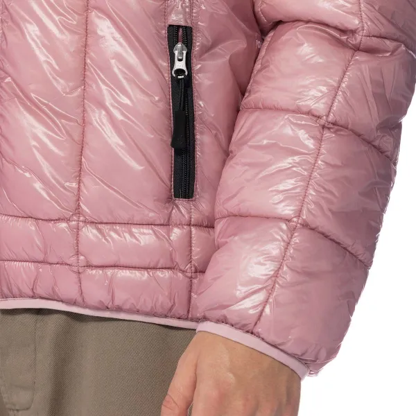 Pop Trading Company Quilted Reversible Puffer Jacket "Mesa Rose Fired Brick" (POPAW23-05-014)
