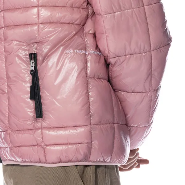 Pop Trading Company Quilted Reversible Puffer Jacket "Mesa Rose Fired Brick" (POPAW23-05-014)