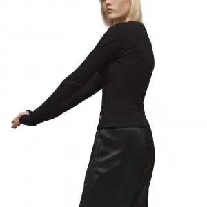 adidas Y-3 Fitted Long Sleeve Tee W "Black" (HY1251)